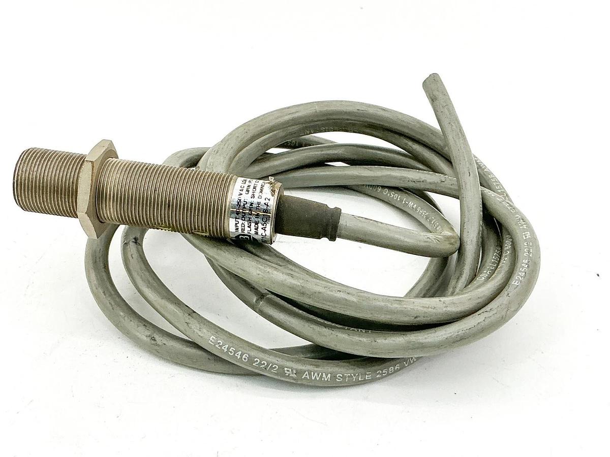 Used Allen Bradley 871C-A5C18-A2 Inductive Proximity Sensor 240V 6.6' Cable Ser.A