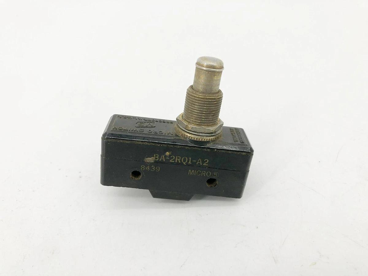 Used Lot of 2 Microswitch BA-2RQ1-A2 Snap Action Switches 20A 480VAC 250VDC