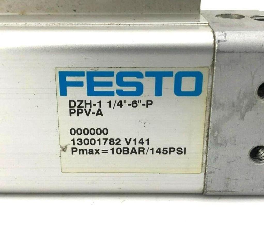 Used Festo DZH-1 1/4"-6"-P PPV-A Pneumatic Cylinder