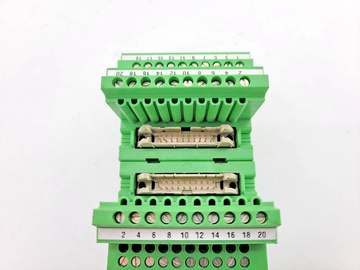 Lot of 2 New Phoenix Contact 2280019 Input Module 20 Pin 12-24AWG