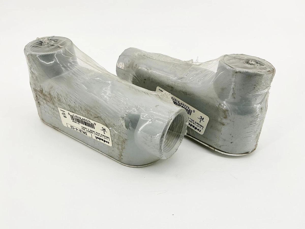 New Lot of 2 Reddot DALB-4-CG LB-Style Conduit Body 1-1/4" W/ Gasket and Cover