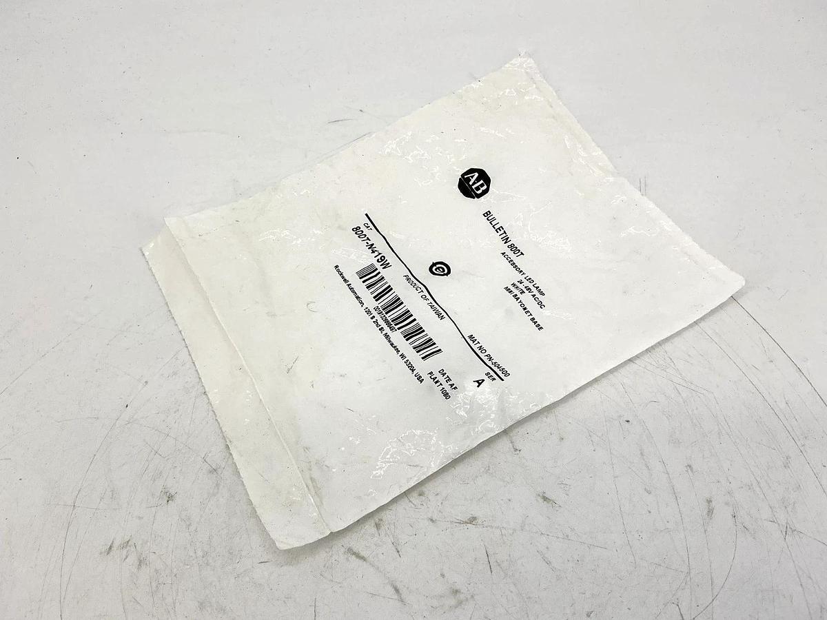 New Allen Bradley 800T-N419W Ser A Pilot Light Accessory LED Lamp Bulb 48V White