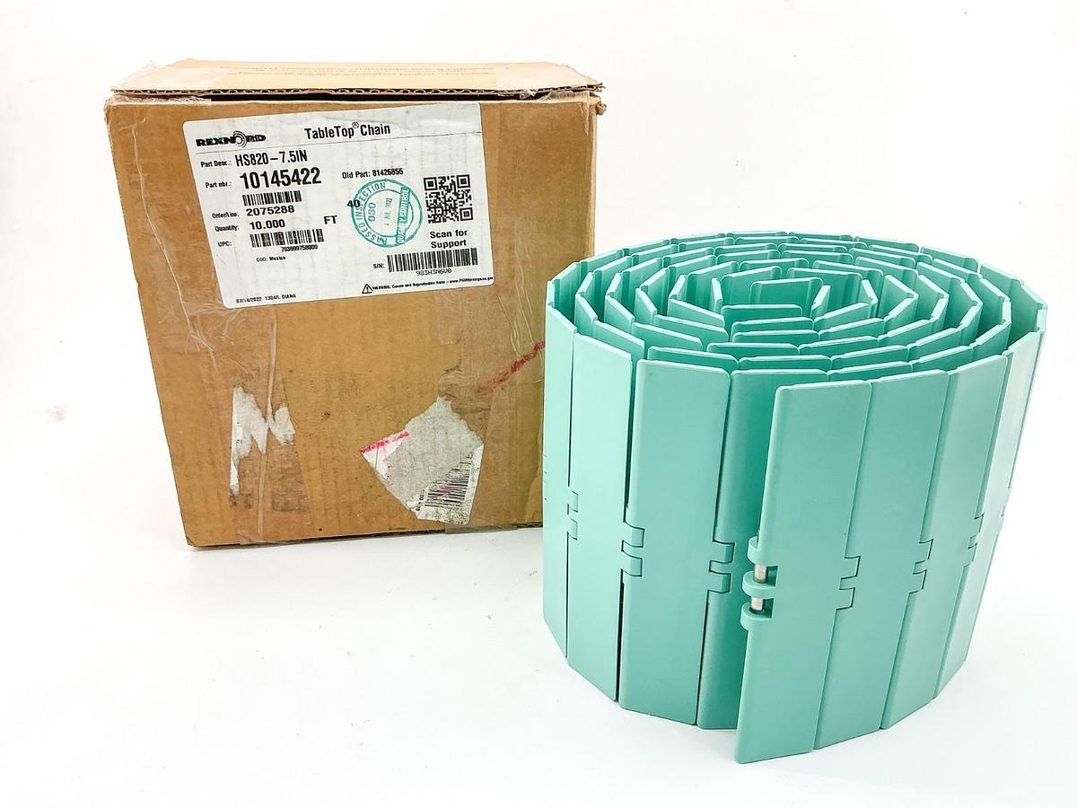 New Rexnord HS820-7.5IN TableTop Chain 10FT 10145422 81426855