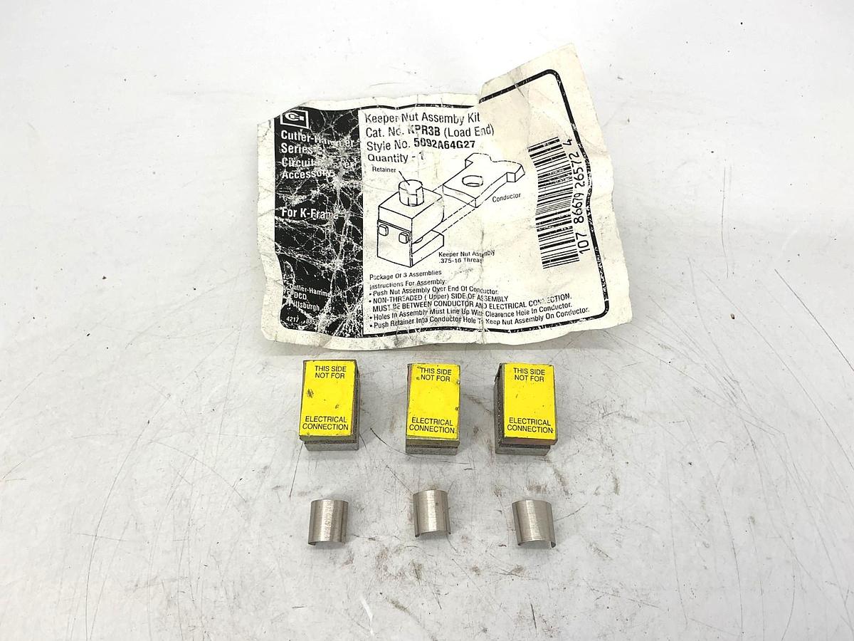 New Cutler-Hammer KRP3B Ser C Keeper Nut Assembly Kit for K-Frame 509A64G27