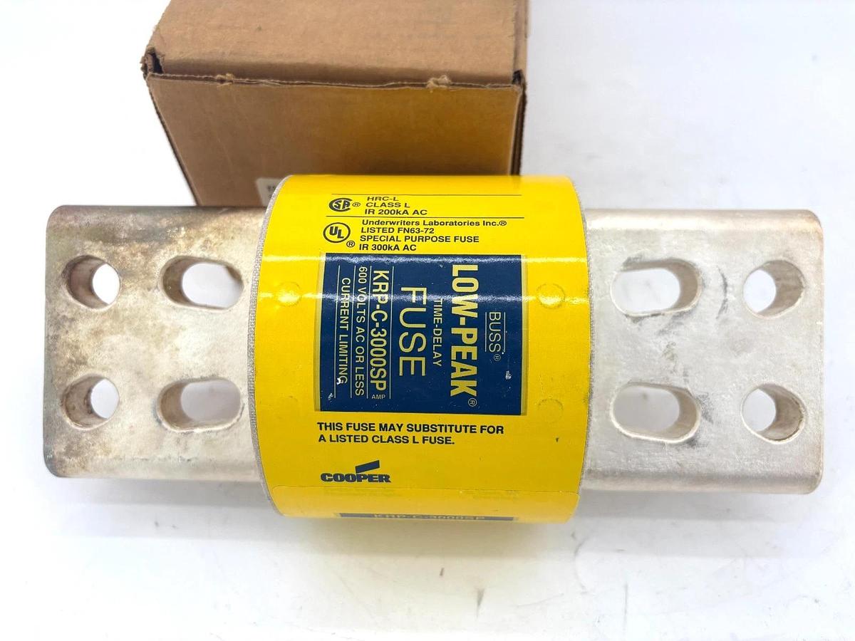 New Cooper Bussmann KRP-C-3000SP Low-Peak Fuse 3000A 600VAC