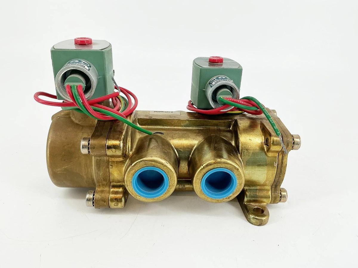 New Asco 8344G54 24VDC 4-Way Solenoid Valve 10-125PSI 3/4" Pipe 10.6W - No Box