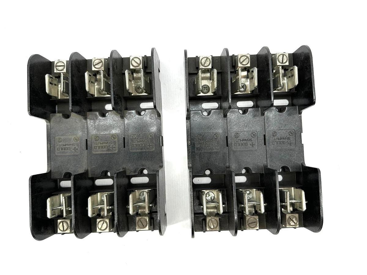 Lot of 2 New Gould Shawmut 60308R Fuse Block 3P 600V 30A - No Box