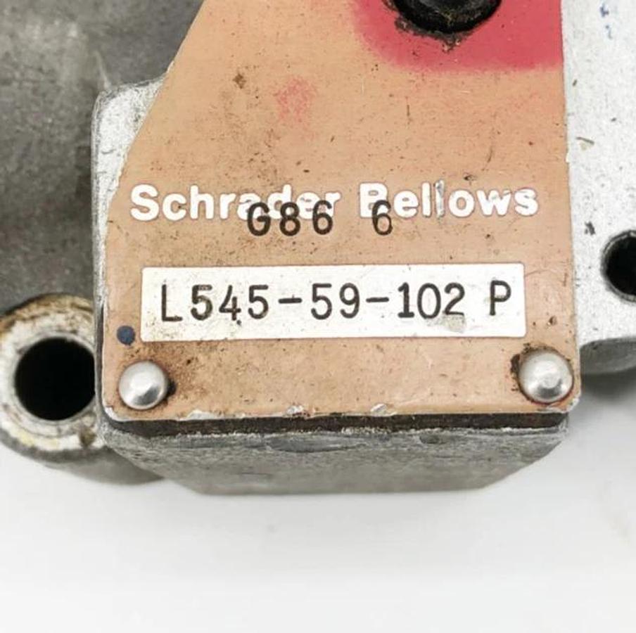 Used Schrader Bellows L545-59-102 P Solenoid Valve - No Pilot Valve