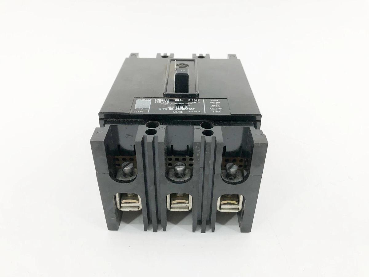 New Westinghouse EHB3030 Circuit Breaker 480V 30A 3P 4989D52G37 - No Box