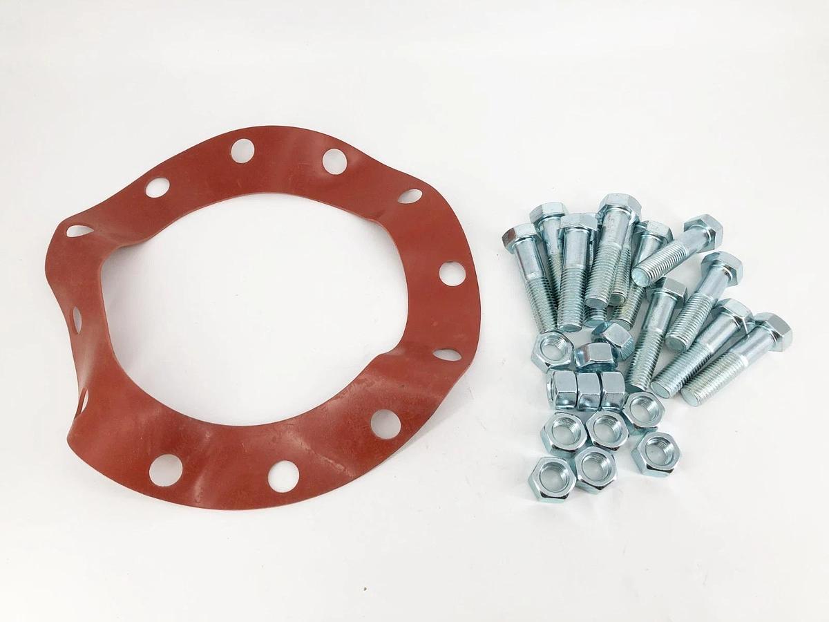 New GSFFG10 Steel Bolt & Gasket Kit 1/8 Red Rubber FF 10" 150#