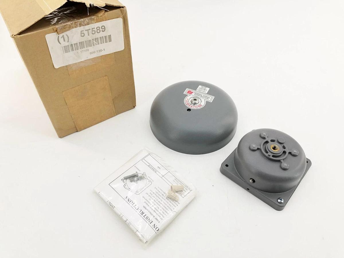 New Federal Signal 506-120-1 Bell Indoor/Outdoor 120VAC Gray 5T589 Model A-6