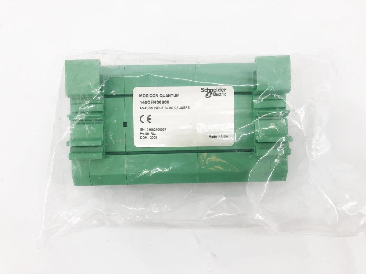 New Schneider Modicon 140CFH00800 Analog Input Block - No Box