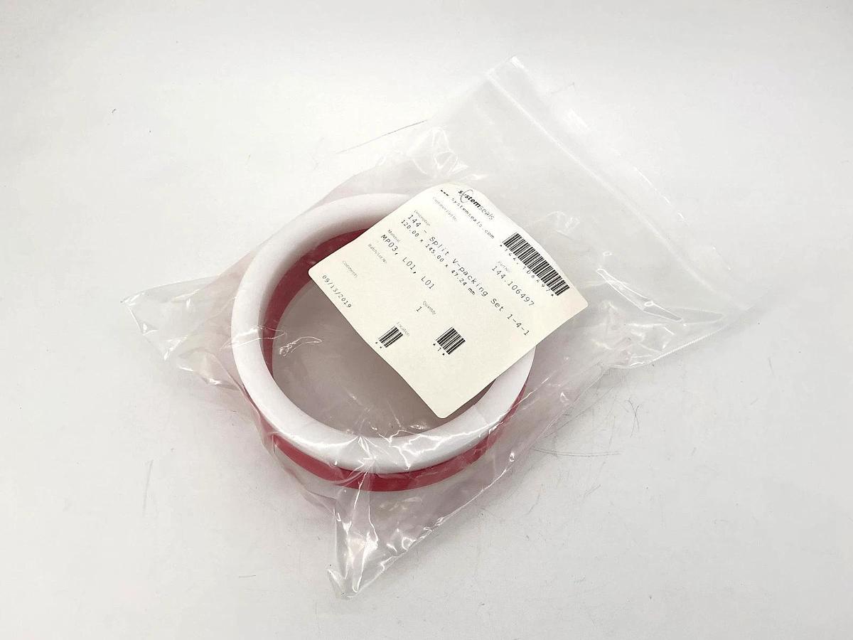 New System Seals 144.106.497 144 - Split V-Packing Set 1-4-1 120x145x47.24mm