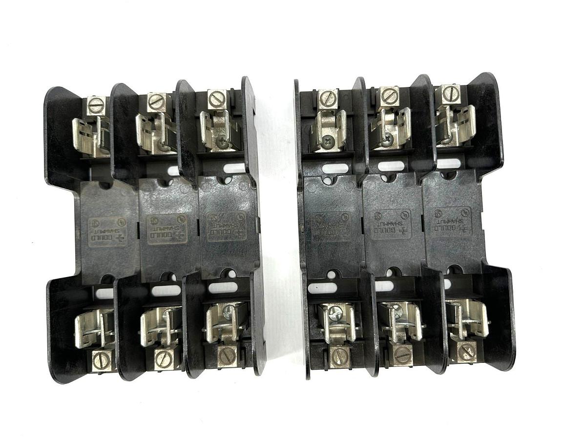 Lot of 2 New Gould Shawmut 60308R Fuse Block 3P 600V 30A - No Box