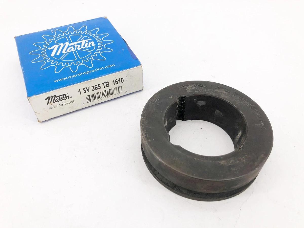 New Martin 1 3V 365 TB 1610 V-Belt Pulley 1-Groove 3.65" OD