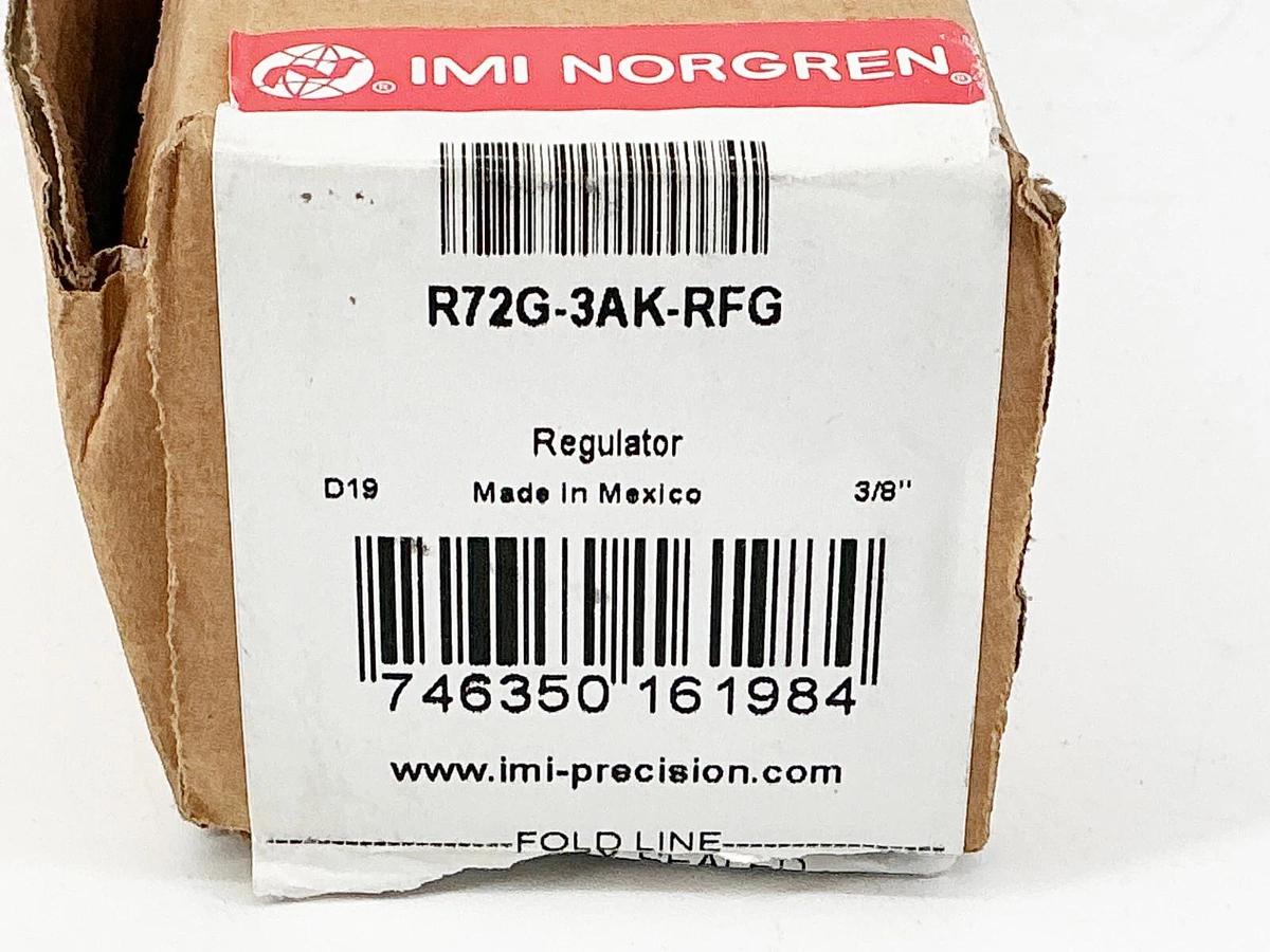 New Norgren R72G-3AK-RFG Pressure Regulator 300PSIG 21Bar 150F