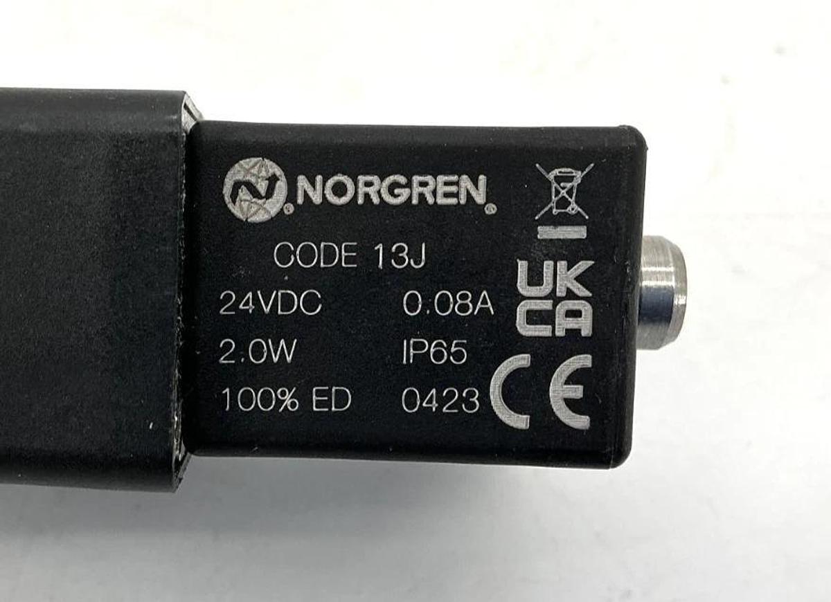 New Norgren V61R417A-A213JB Solenoid Valve 3/2NC 14-122°F 145PSI Coil-24V No Box