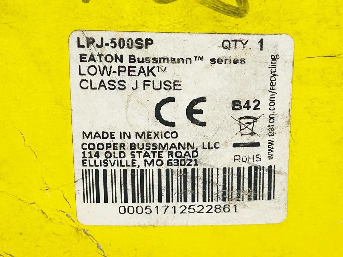 New Bussmann LPJ-500SP Dual Element Time Delay 500A 600V Class J