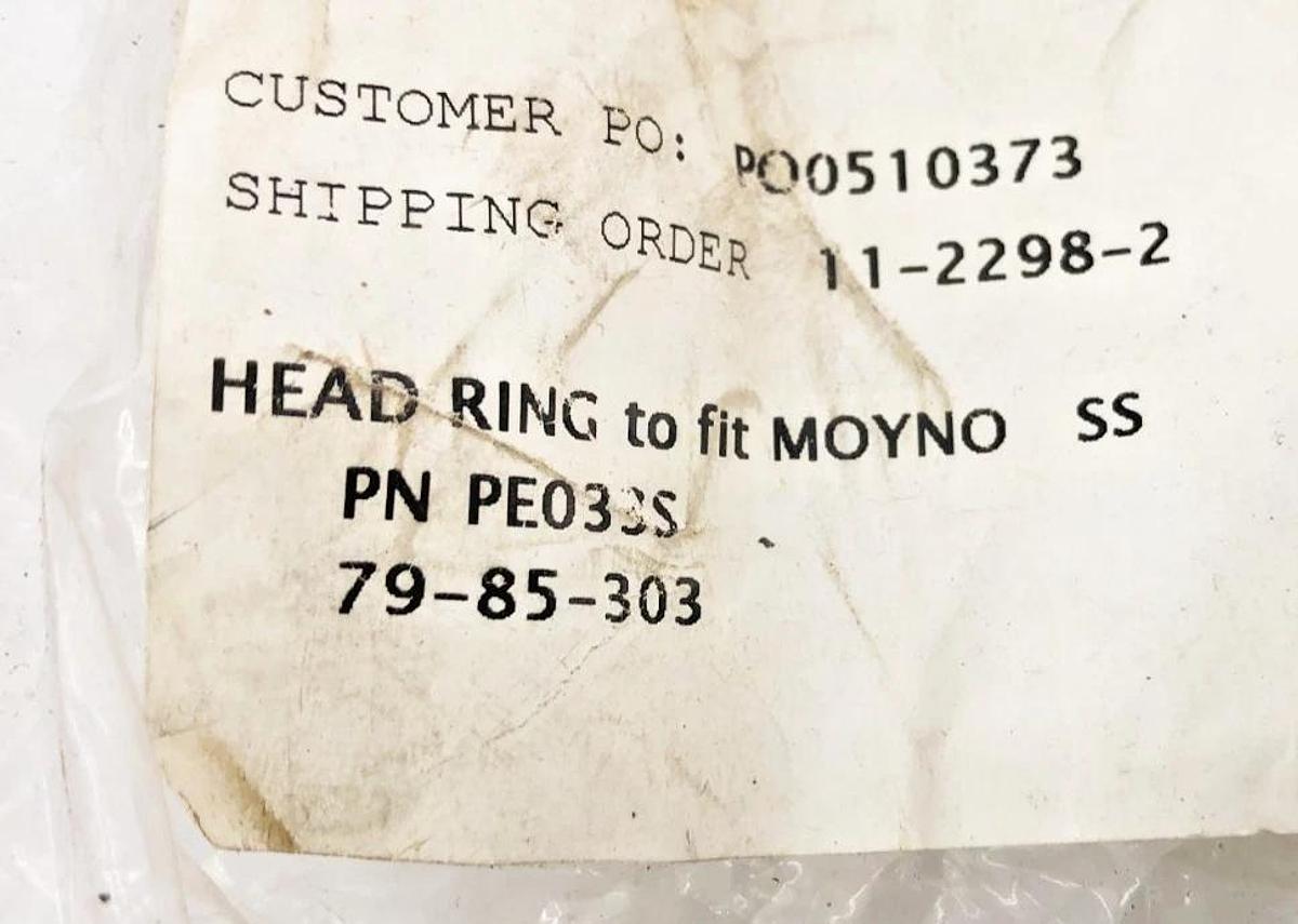 New Tarby PE033S Head Ring for Moyno 2000 Series E-Size 316SS - No Box