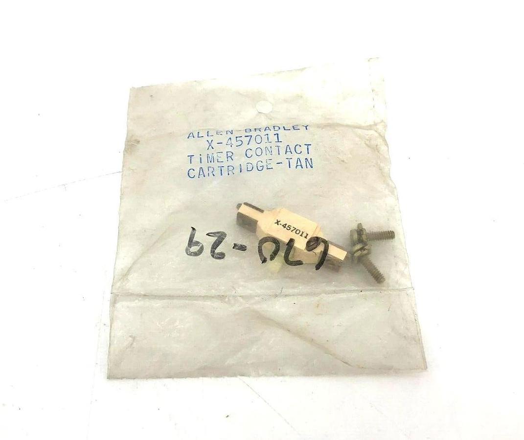 Lot of 3 New AB Allen-Bradley X-457011 Timer Contact Cartridges