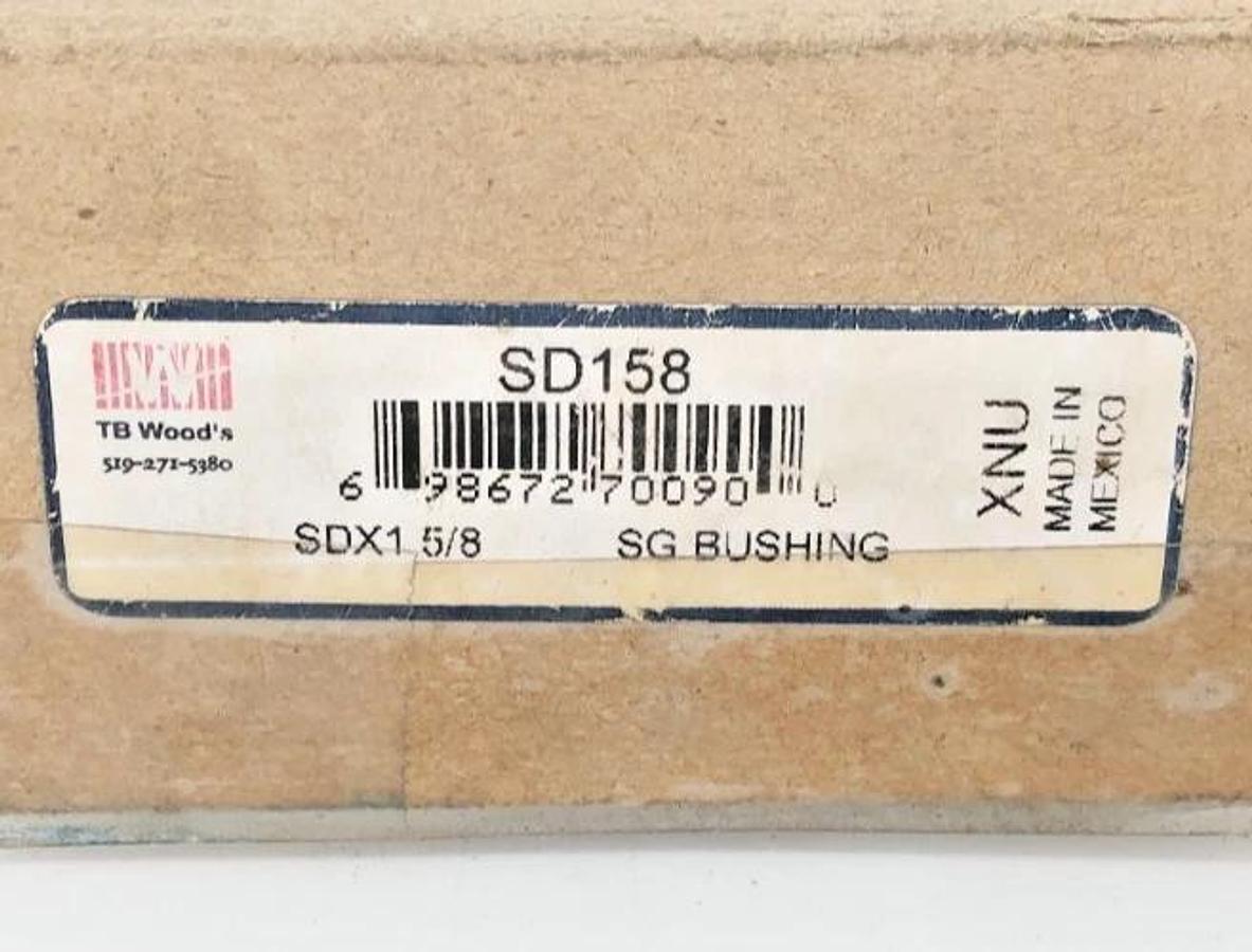 Lot of 2 New TB Woods SD158 Quick Disconnect Bushings