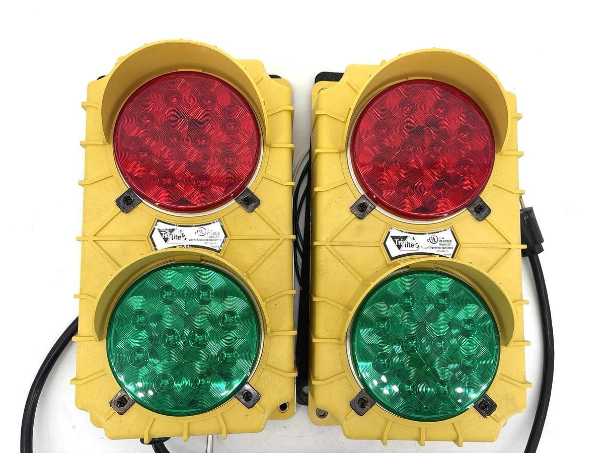 New Tri-Lite SG30P-115RG-LED Stop & Go Loading Dock Safety Light Set 115VAC