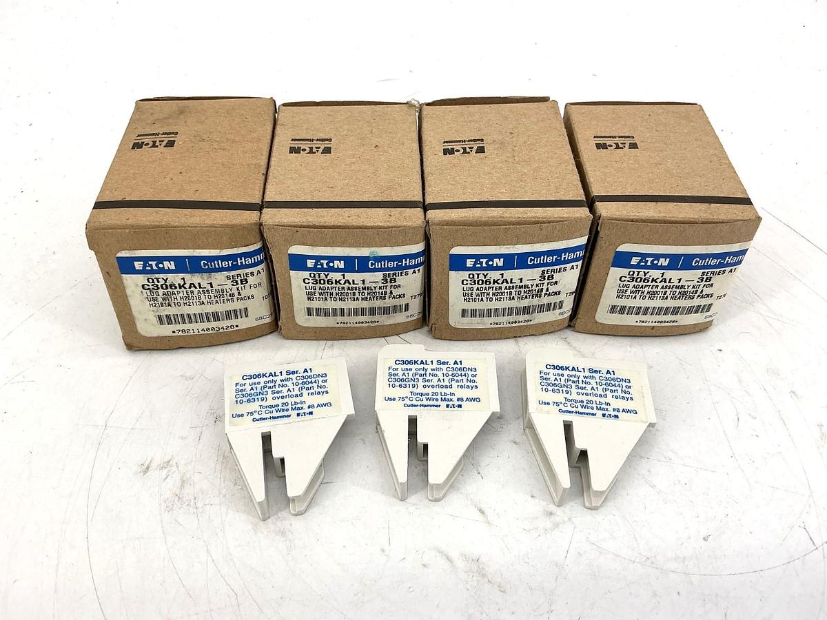 Lot of 4 New Eaton C306KAL1-3B Ser A1 Lug Adapt Assembly Kit Box of 3