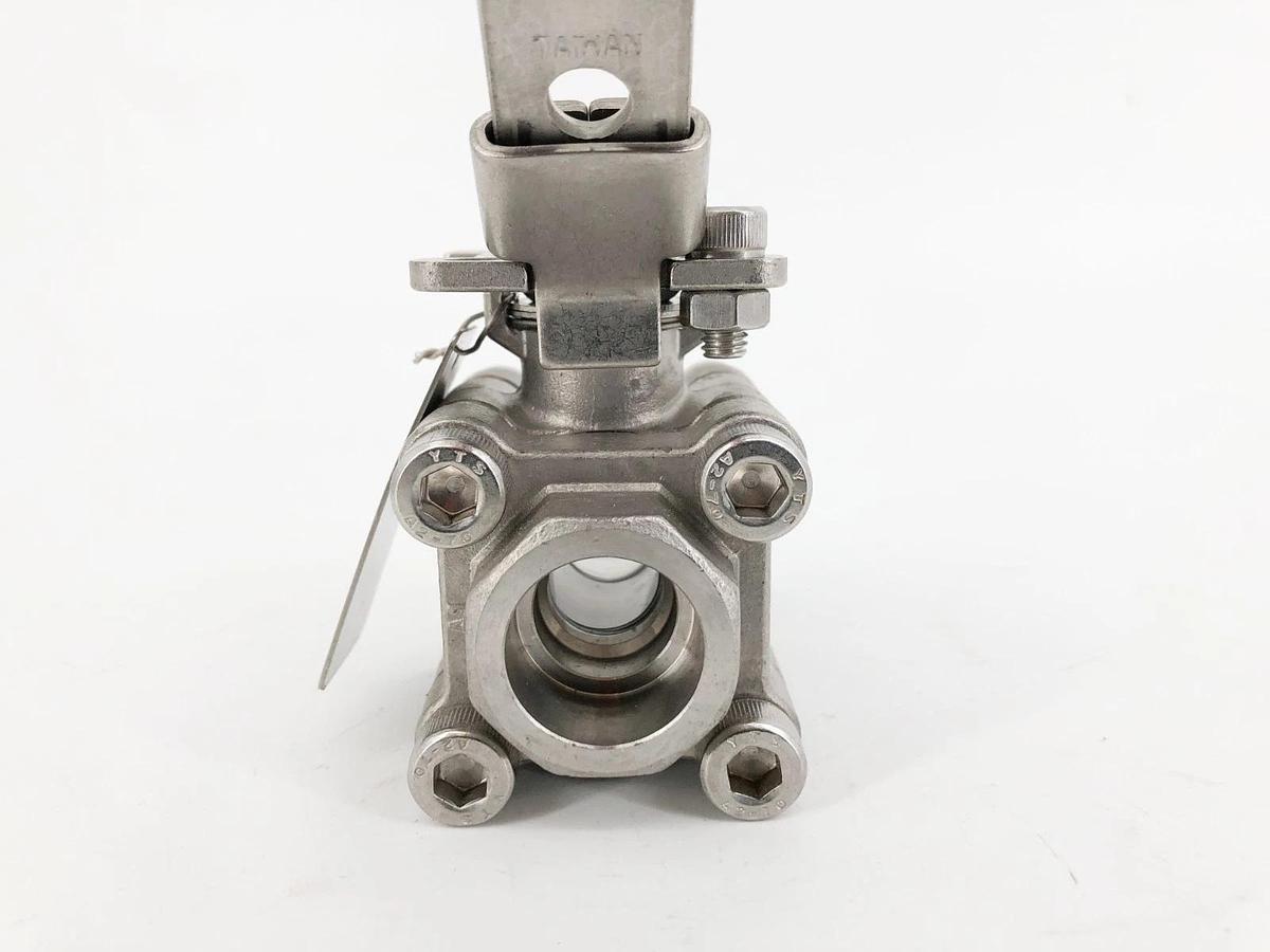 New Sesto Valves M32S-0M-S60F-L Ball Valve 1/2" CF8M 2000WOG B16.34 - No Box