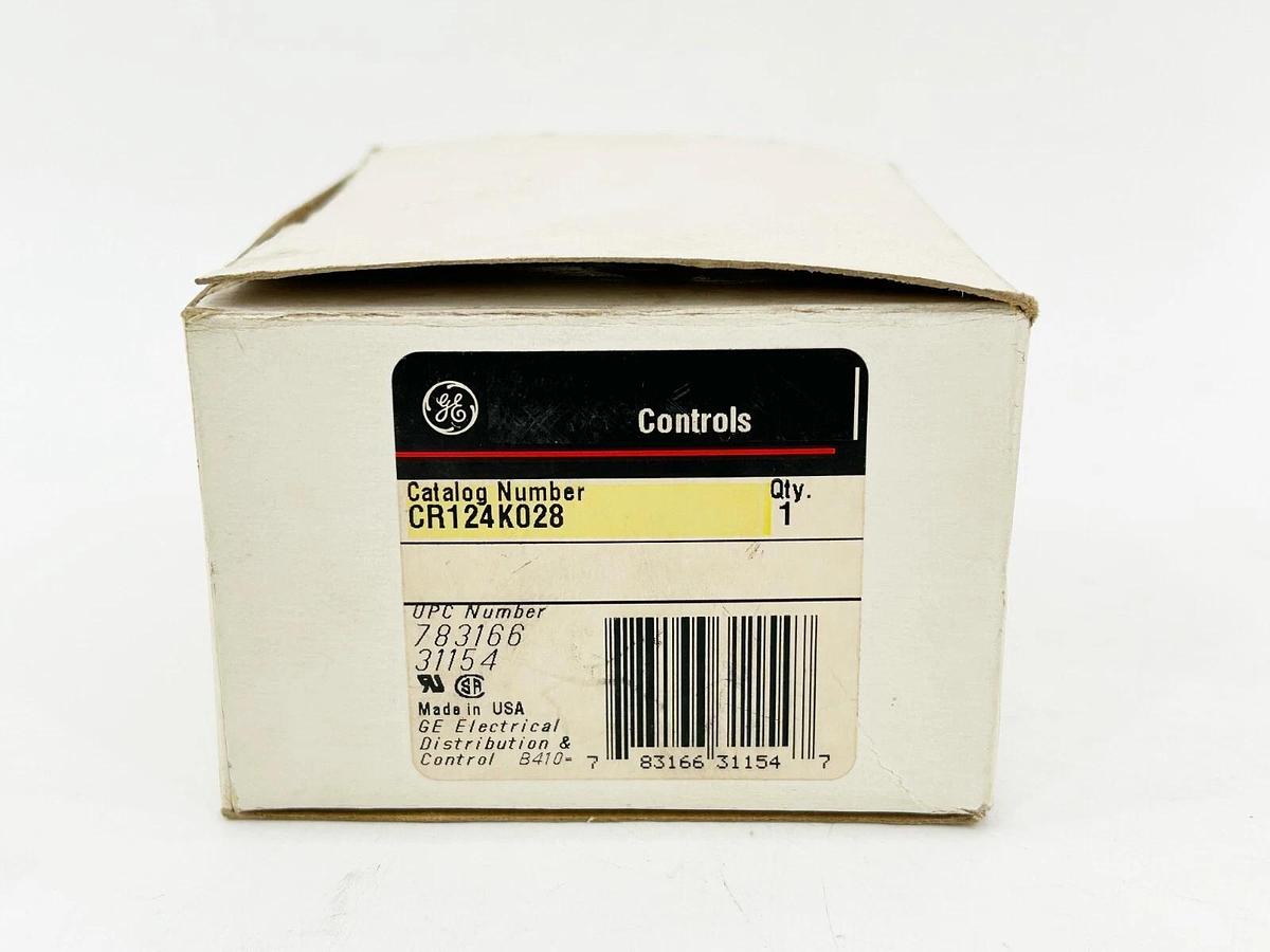 New General Electric CR124K028 Overload Relay 600V 1 Pole