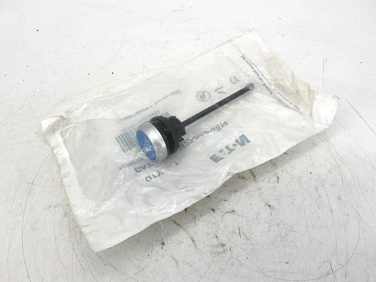 New Eaton M22-DZ-B-GB14 Pushbutton Spring Return Blue Reset