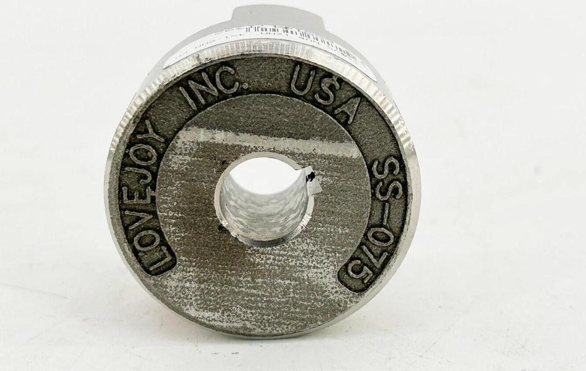 New Lovejoy SS-075 Jaw Coupling Hub 12mm Bore 4mm x 1.8mm KW HUB Stainless S
