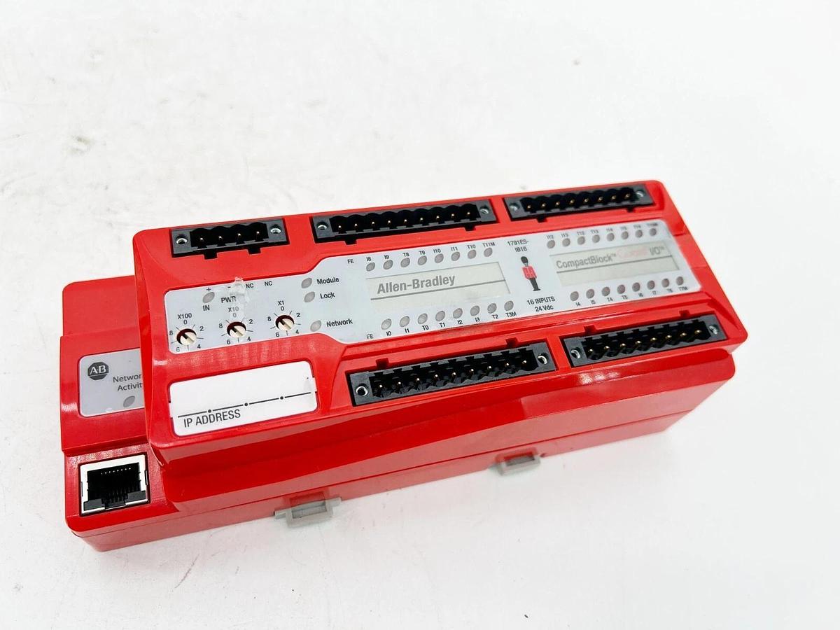 New Allen Bradley 1791ES-IB16 I/O Module Ethernet/ IP Safety Compact Block Modul