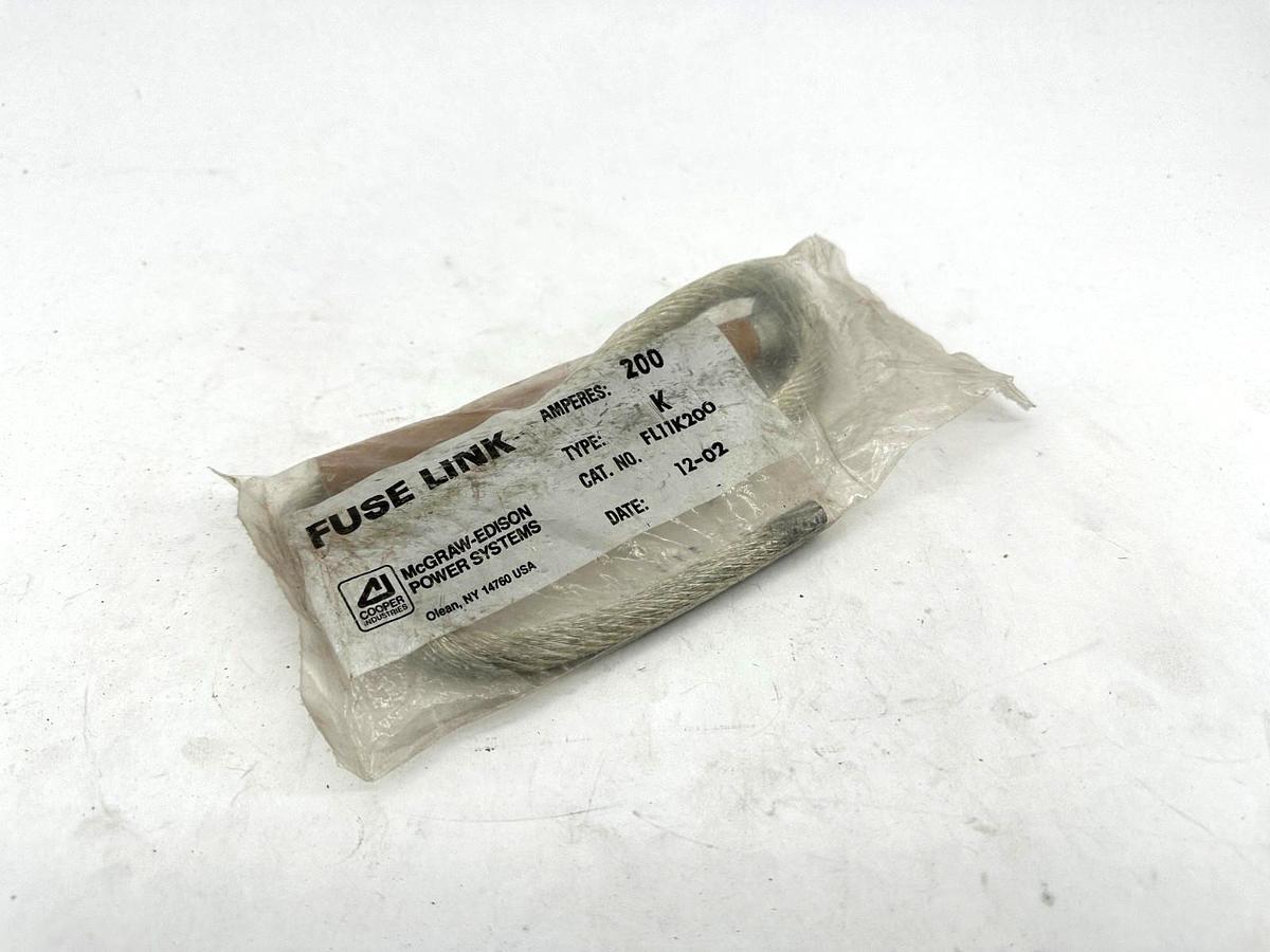 New Cooper FL11K200 Fuse Link 200A Type K McGraw-Edison Power Systems