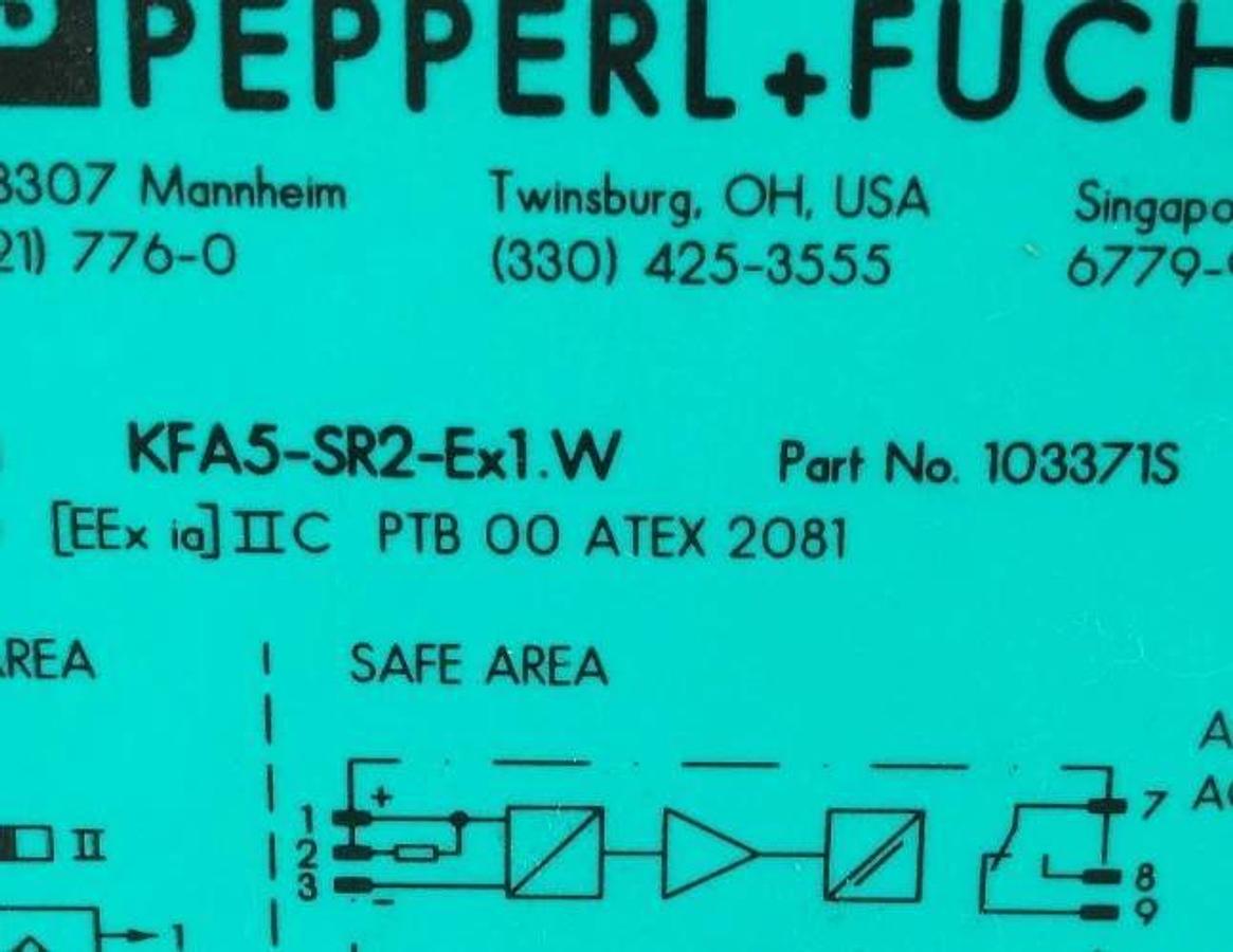 New Pepperl+Fuchs KFA5-SR2-Ex1.W Safety Barrier 103371S - No Box