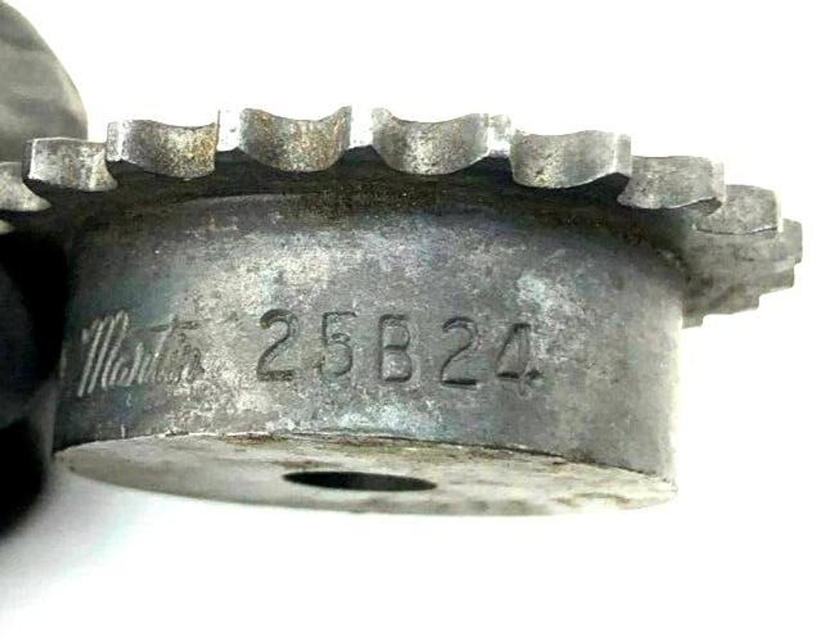 Lot of 2 New Martin 25B24 Sprockets, #25 Chain, 3/8" Bore, 24 Teeth