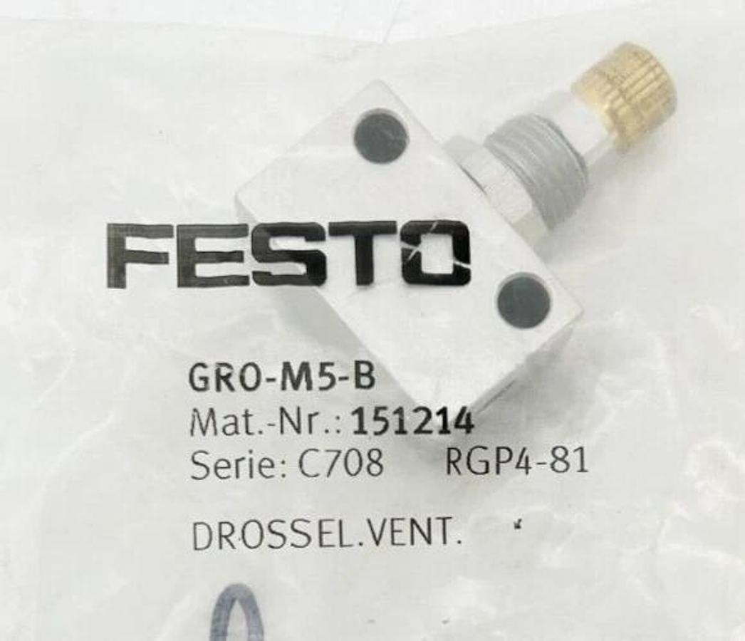 New Festo GRO-M5-B Needle Vent 151214