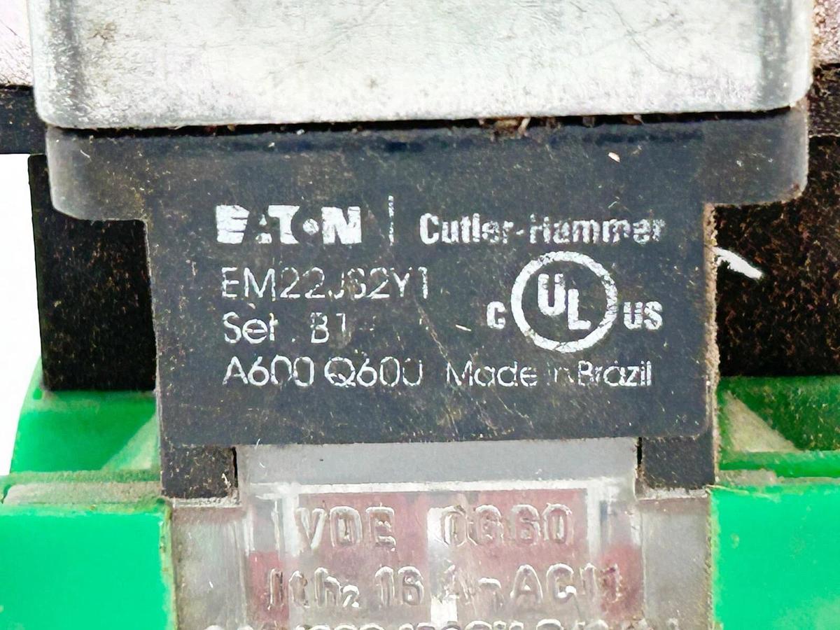 Used Lot of 2 Eaton EM22JS2Y1 Joystick Cable 2 Position Cable