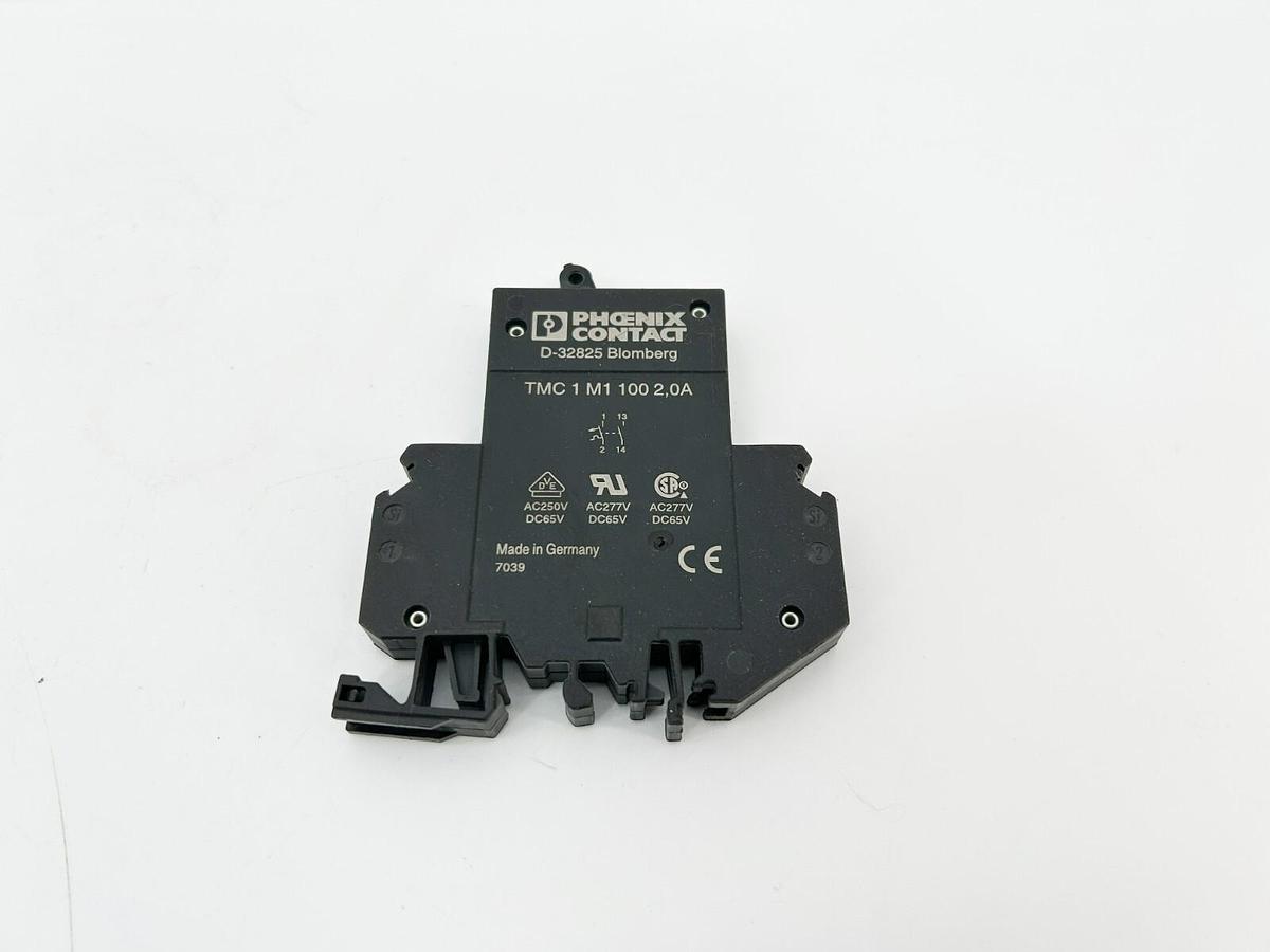 New Phoenix Contact TMC-1-M1-100-2,0A Thermomagnetic Device Circuit Breaker