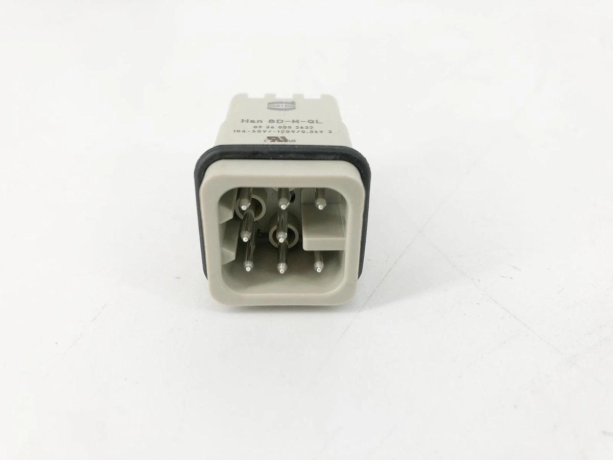 New Harting Han 8D-M-QL Connector Insert 10A 09360082632 - No Box