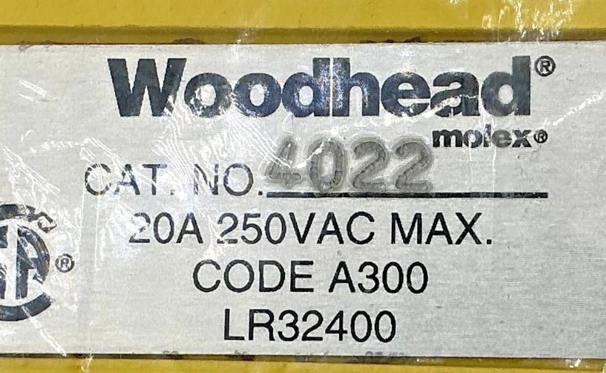 New Daniel Woodhead 4022 1301260199 Safeway Pendant 2-Pushbutton Station Neotex