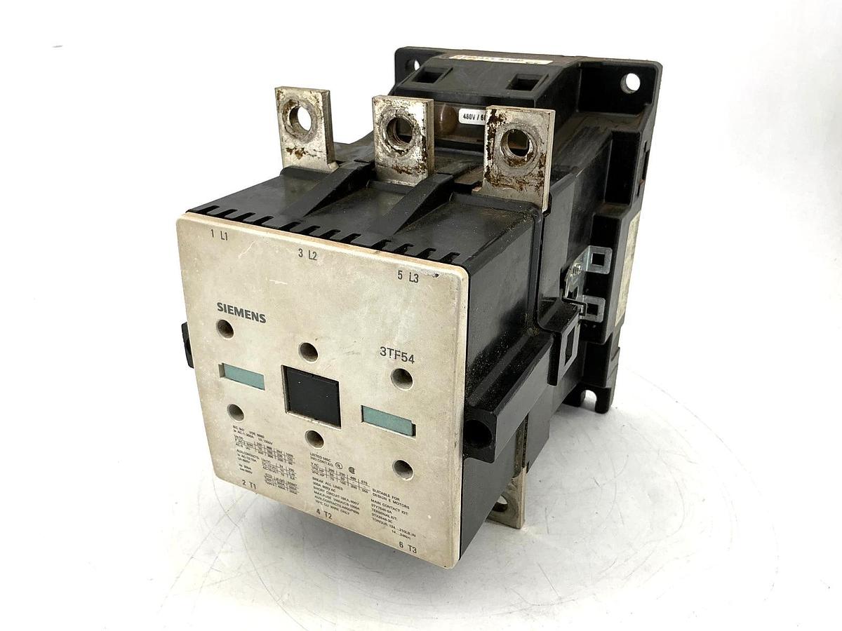 Used Siemens 3TF5411-0AK6 Contactor 3-Pole 300A 600V Coil: 480V 60HZ