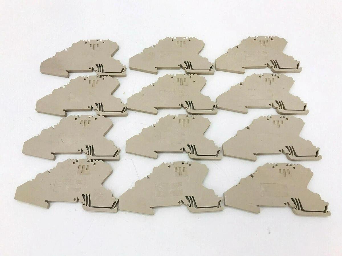 Used Lot of 12 New Weidmuller ZDL-2.5/TR/DU Contact Block