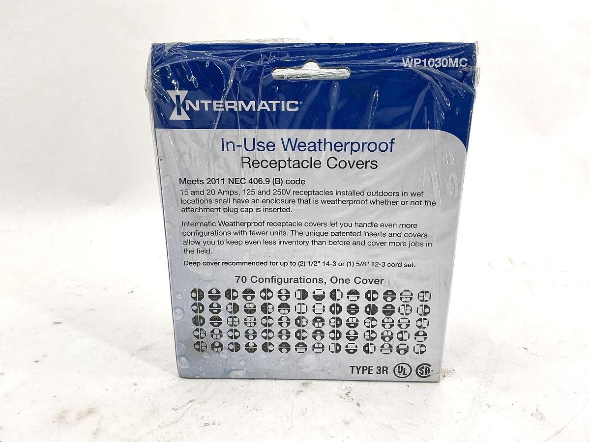 New Intermatic WP1030MC In-use Weatherproof Receptacle Cover 2-Gang 3-1/8" Depth
