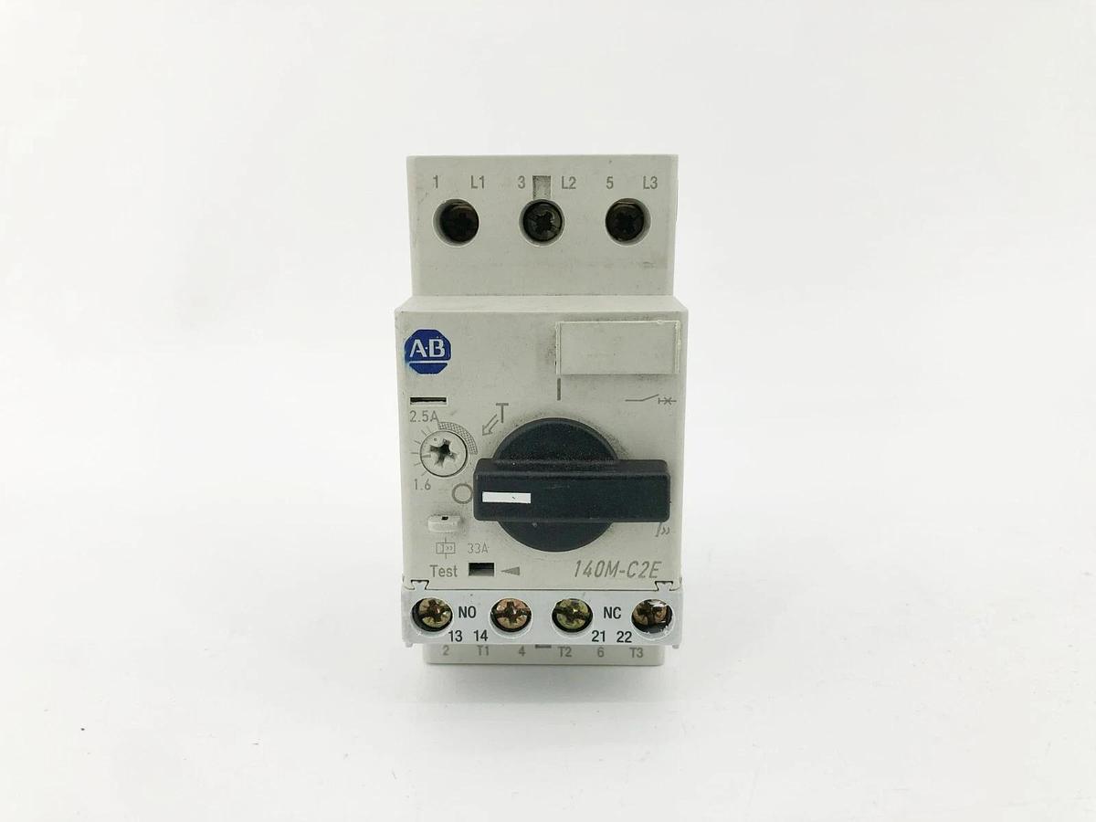 Used AB Allen Bradley 140M-C2E-B25 Ser. B Motor Circuit Protector 1.6-2.5A