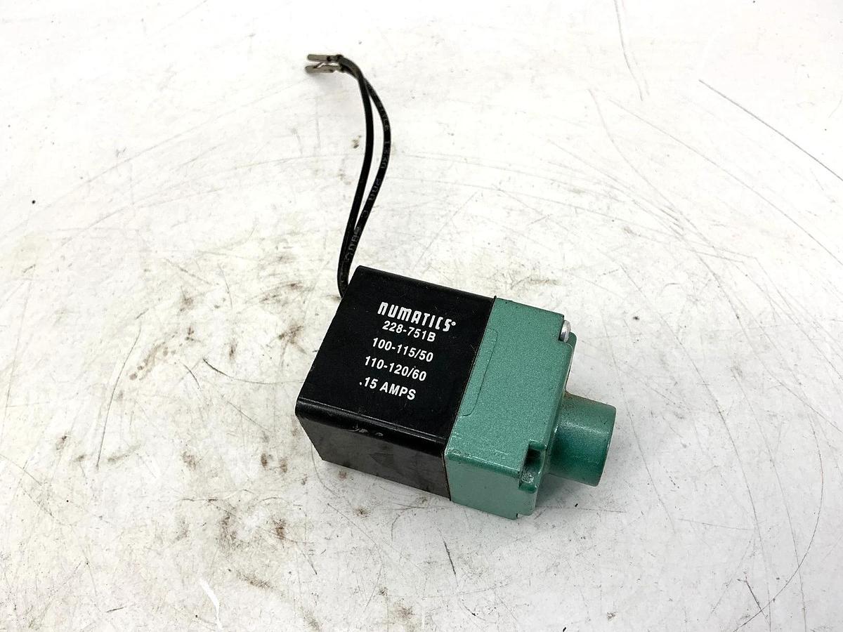 Used Numatics 237-614 Solenoid Coil 2-Wire 0.15A 110/120V 50/60HZ