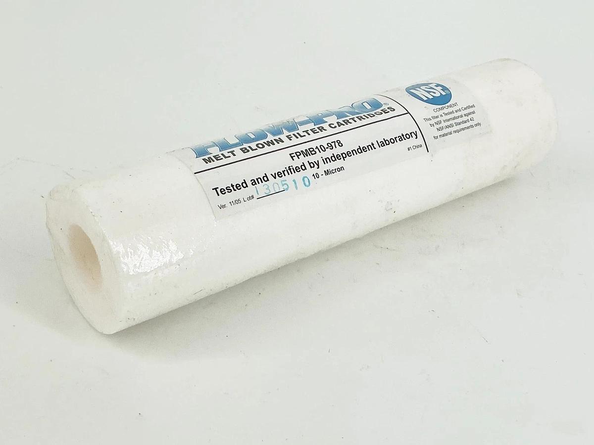 New Lot of 4 Flow-Pro PMB10-978 Melt Blown Filter Cartridges 10 Micron