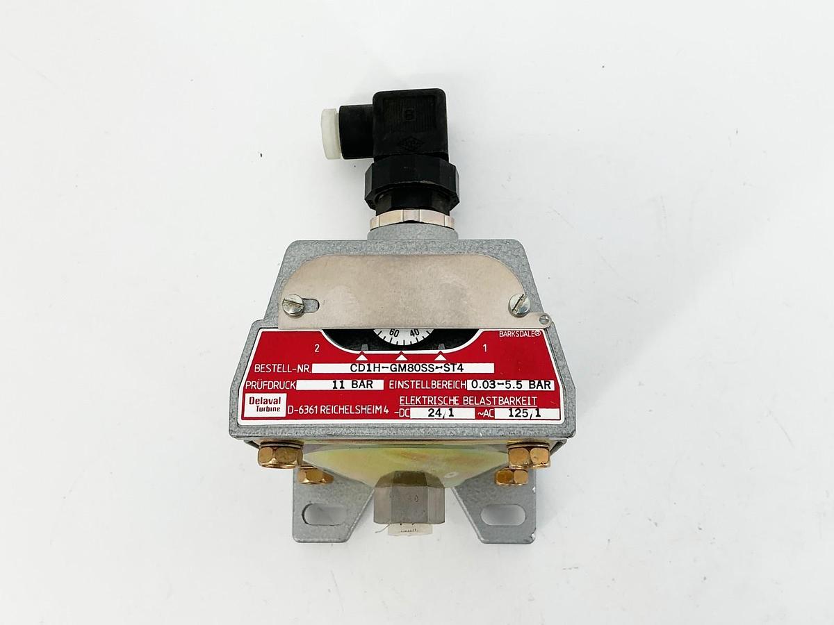 New Barksdale CD1H-GM80SS-ST4 Pressure Switch 11Bar 24VDC - No Box