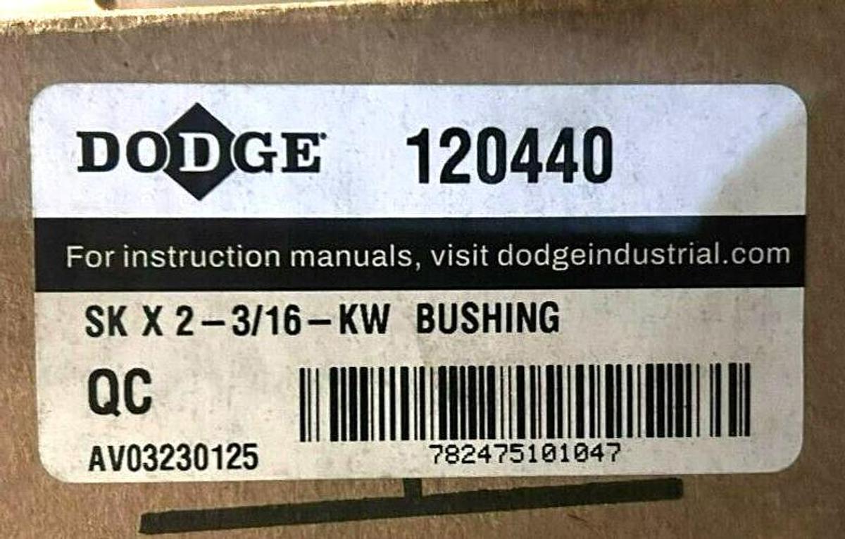 New Dodge SK X 2-3/16-KW Bushing 2-3/16" Bore 120440