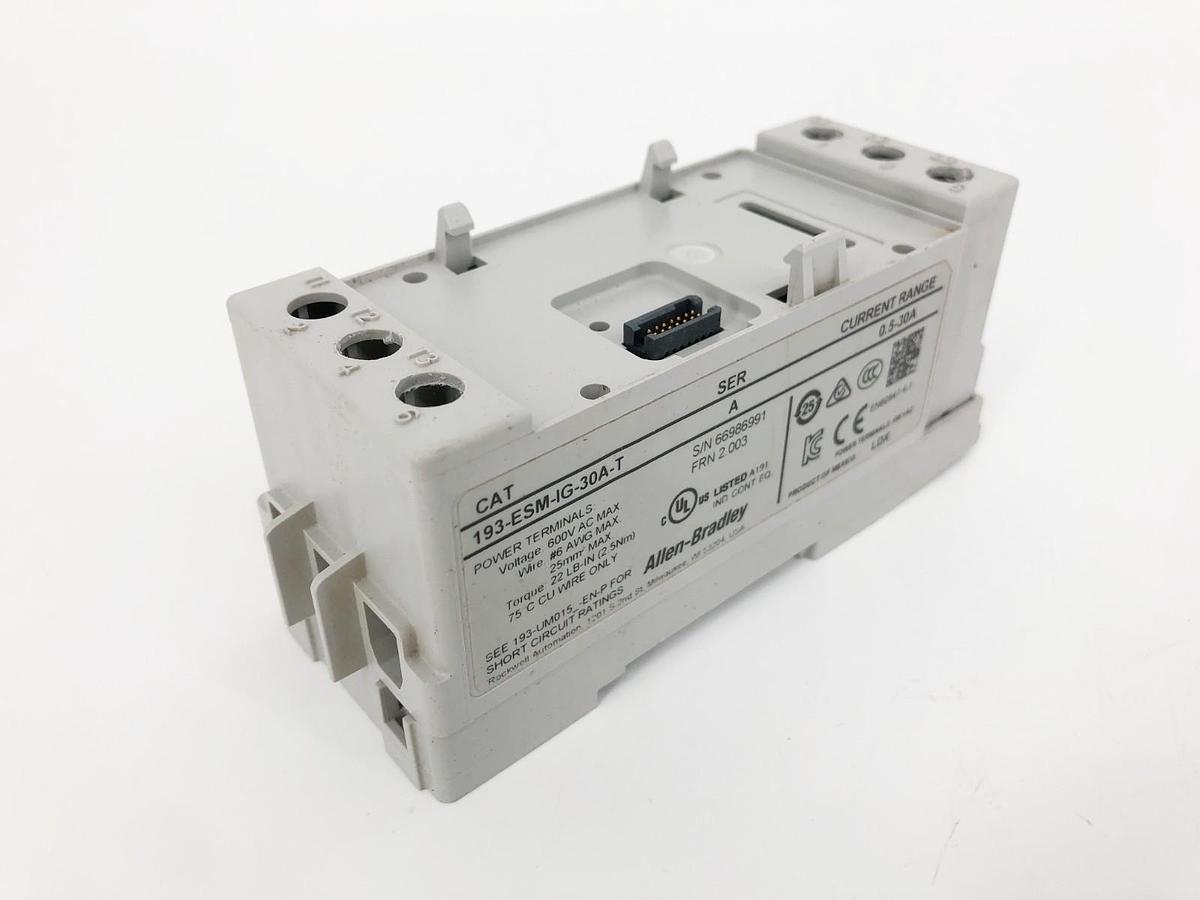 New Allen Bradley 193-ESM-IG-30A-T Ser. A Sensing Module 0.5-30A 600VAC - No Box