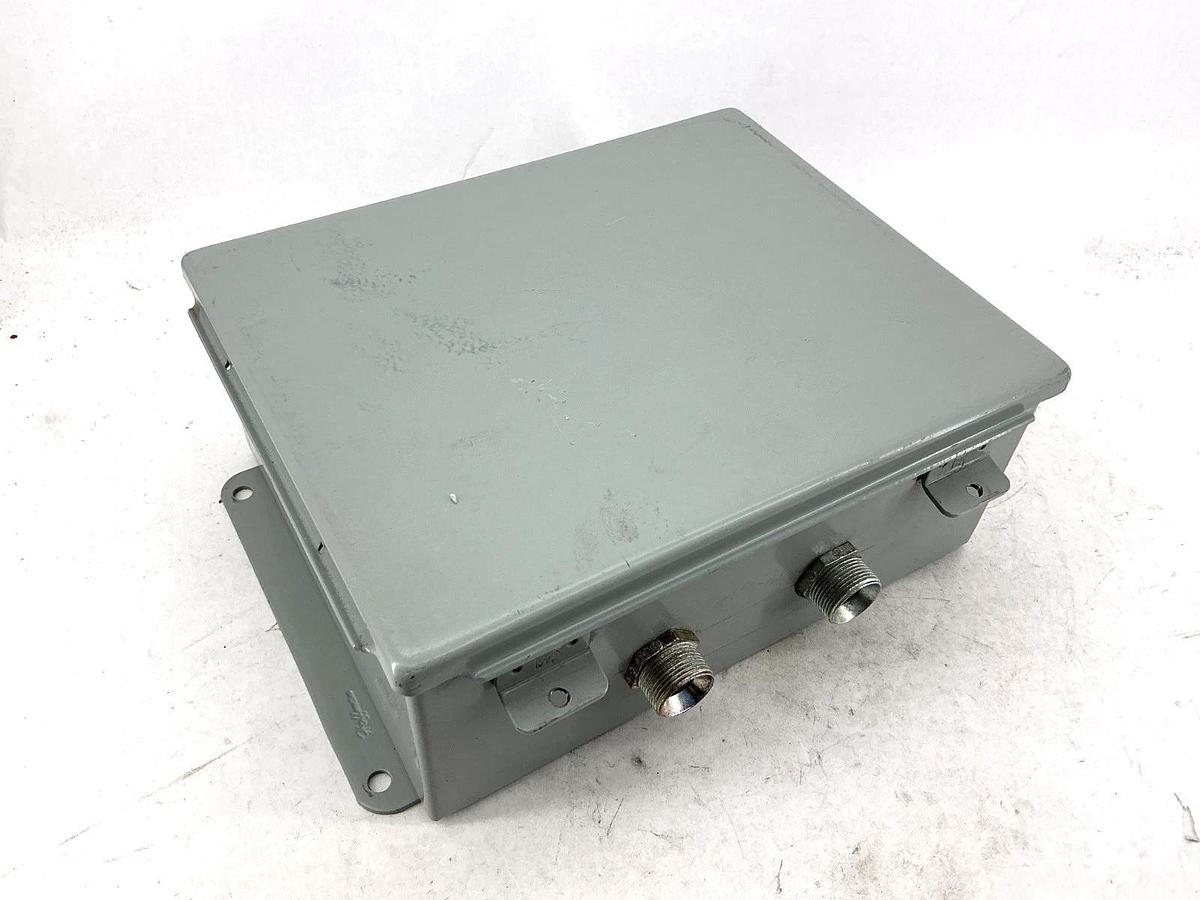 Used Hoffman A1008CH Junction Box Enclosure Panel Mount 10"X8"X4" Gray 55410